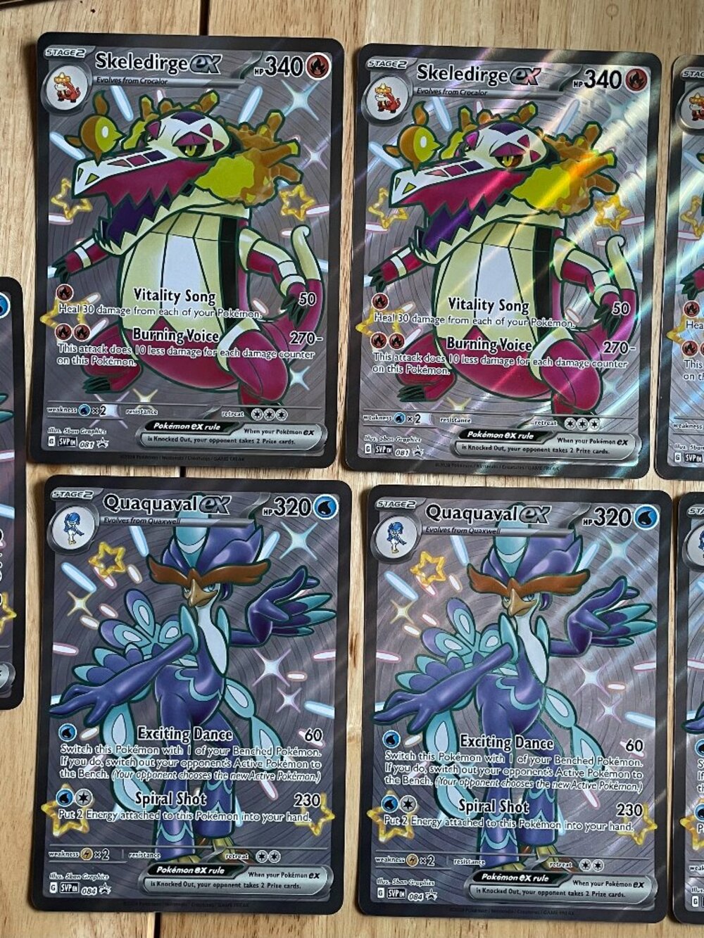 Pokemon Jumbo Oversized Cards Set of 7 Lugia ex Zapdos Boltund Cramorant